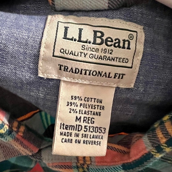 L.L. Bean Mens Button down - Picture 2 of 4
